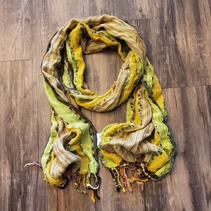 Bojo green and blue soft scarf